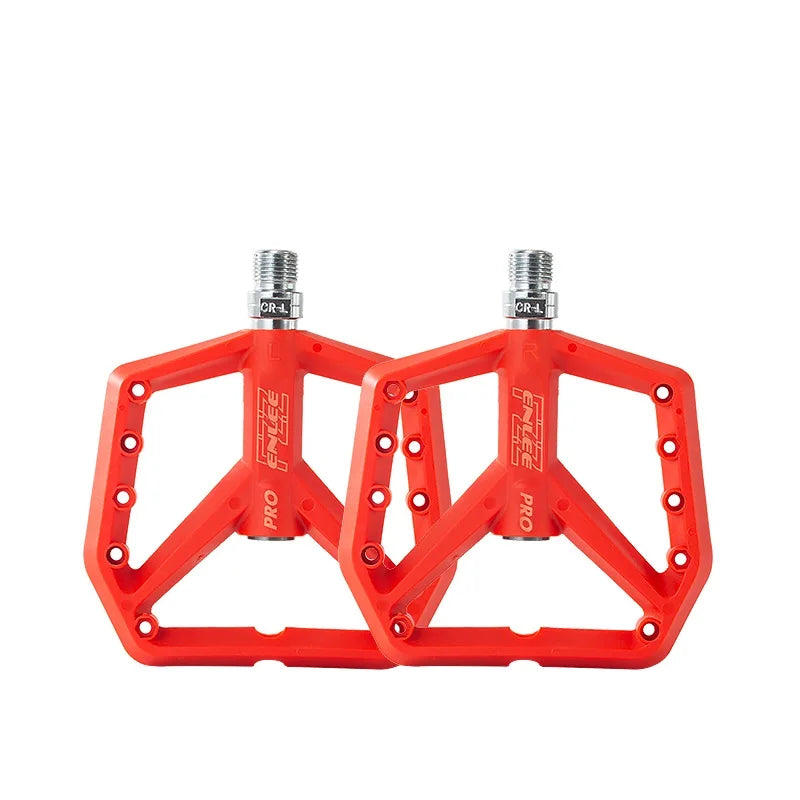 Manufacture Pedal Bike Parts Wide Surface Road Non-slip Pedals Mountain Bike Nylon Lightweight Pedals