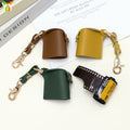 35MM Travel Portable PU Leather Camera Film Roll Holder Keychain Film Protective Case