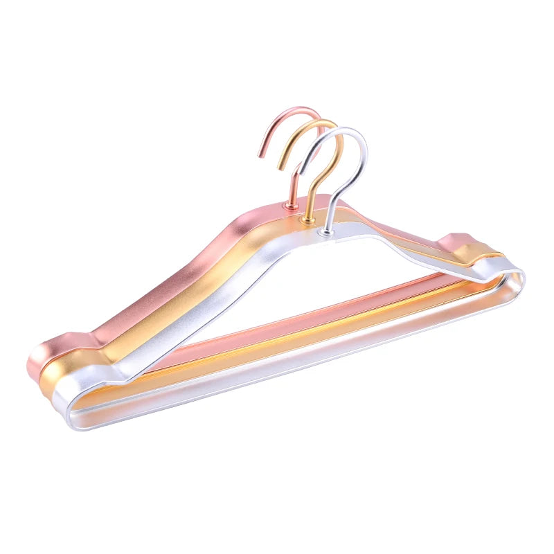 Ready to Ship Standing Aluminum Alloy Doll Drying Hanger Non-slip Bulk Clothes Hangers for Coat Use in Shops