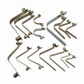 Quick-attach Release Spring Latch Push Locking Clip for Tube Joints Pipe Holder and Hiking Trekking Pole Clip