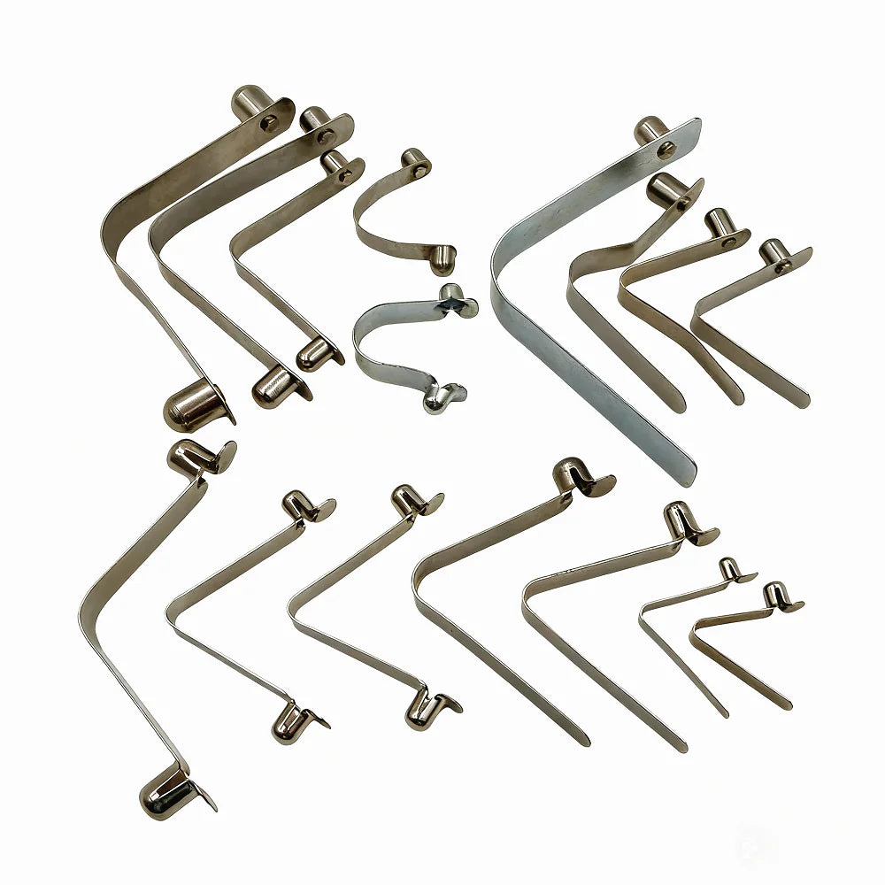 Quick-attach Release Spring Latch Push Locking Clip for Tube Joints Pipe Holder and Hiking Trekking Pole Clip