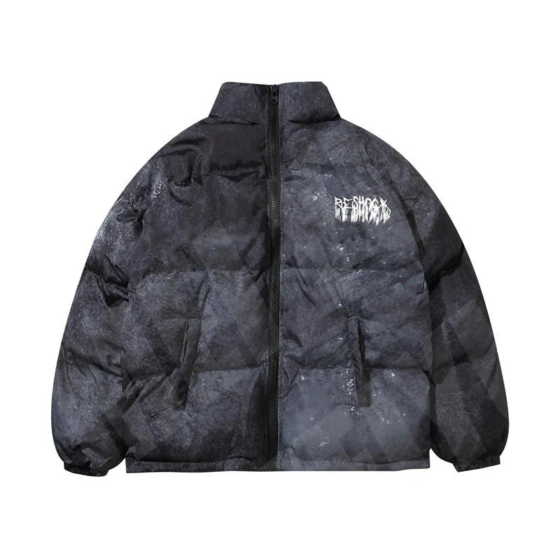 Clothing Manufacturers Puff Bubble Jacket Full Zip Down Windbreaker Quilted Padded Coat Bomber Streetwear Puffer Jacket Men