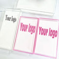 Custom logo Acrylic Lash Tile with Cover Lash Pallet Storage Box Acrylic Eyelash Tile Eyelash Extensions Lash Holder