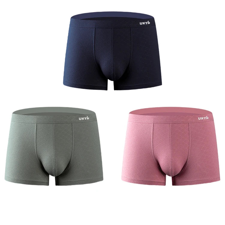 Embossed Texture Bulging Mens Underwear Breathable Bulge Mens Underwear