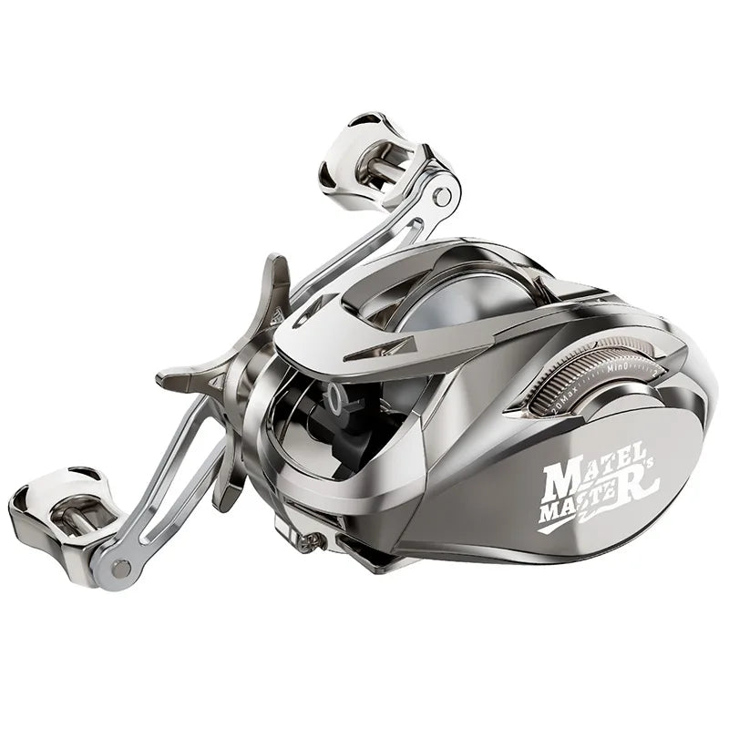 2025 Carbon Fiber Compact Design Anti-Corrosion Magnetic Braking 6.3:1 Double Spools 3+1BB 20kg Max Drag Fishing Baitcaster Reel