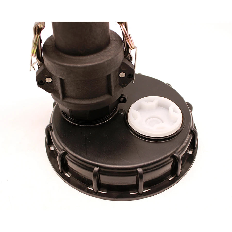 HT Coupling IBC Adapter with Valve Professional IBC Lid 90-Degree Elbow and Vent Hole Water Hose Accessories