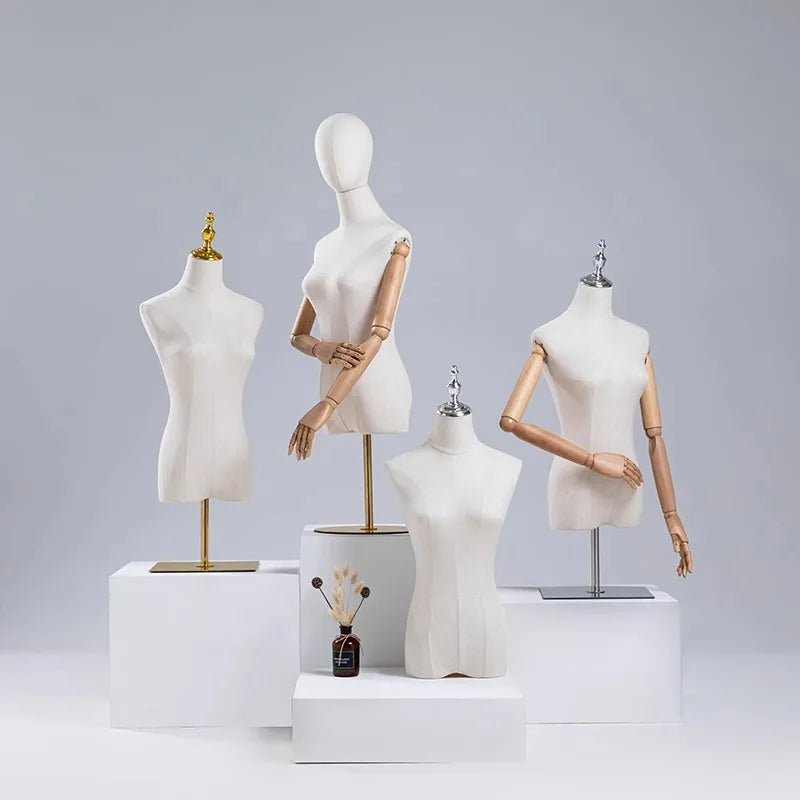 Cheaper Plastic Upper Body Woman Mannequins