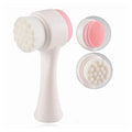 Double Sides Silicone Facial Cleansing Brush Portable Size 3D Face Cleaning Massage Tool 2 in 1 Facial Vibration Skin Care Brush