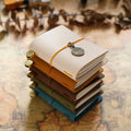 Handmade Vintage Leather Notebook Mini Journal Password Book Personalized Travel Diary Pocket School Office Gifts