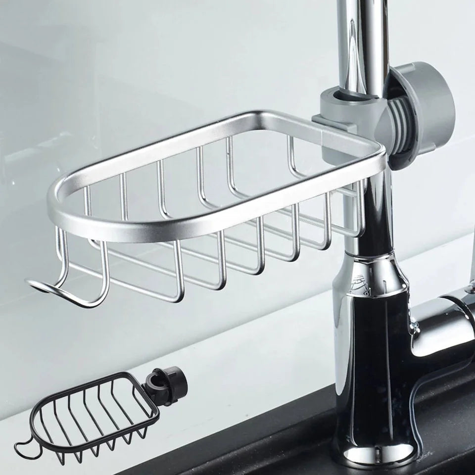 Single Layer Space Aluminum Eco-Friendly Shower Storage Basket & Caddy Customizable Colors (24x10.8x4.5cm) for Kitchen Bathroom