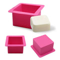 Silicone Cake Soap Mold 500ml Straight Side Square Brick Bread Mold Kitchen Baking Tool Moulds Moule Silicone Sustainable