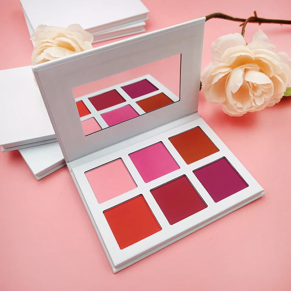 Private Label DIY Highlighter Contour Blusher Palette Cream Pressed Powder Highlighter Contour Blush Palette