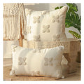 Customizable Boheme Style Square Tufted Cushion Cover Innermor Geometric Polyester Throw Pillow for Home Hotel Hospital Tassel