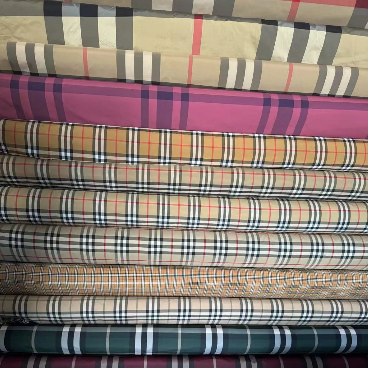 Scottish Tartan School Uniforms Material Square Plaid Checked Lining Fabrics Wholesale Soft Woven Yarn Dyed 100% Polyester 145 C