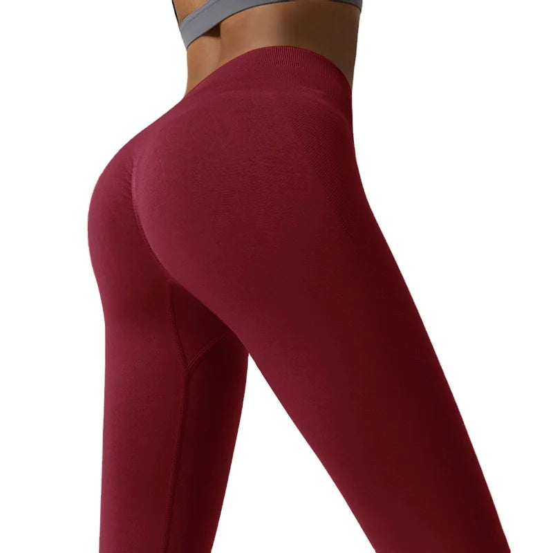 2026 High Waist Peach Hip Lifting Yoga Pants Scrunch Butt Leggings Elastic Tight Quick Drying Sports Wear Training Fitness