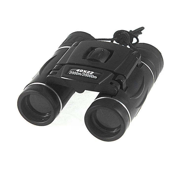 Mini Pocket 40x22 HD Green Film Binoculars Outdoor Infrared Telescope with Lupa for Outdoor Activities