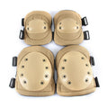 Rider Guarder Knee Elbow Pads Set Oxford PVC Adjustable Elasticity Breathable Tactical Sports for Personal Defense Equipment