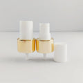 20/410 Screw on Caps Tops Fine Mist Sprayer Pump Gold Mist Sprayer Pump with White Cap
