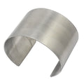 Simple Classic Arm Cuffs Women Stainless Steel Bangle Bracelet for Women Brushed Matte Silver Color Jewelry Statement Bangles MegaBDM