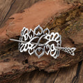 Vintage Celtics Knots Thistle Thorns Hairpins Antique Silver Metal Stick Slide Hair Clips Women Hair Accessories Jewelry