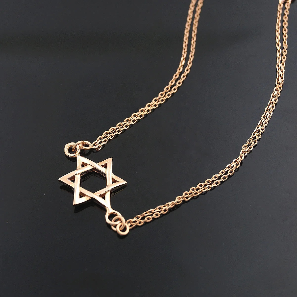 Fashion 925 Sterling Jewelry Star of David Charm Silver Bracelet Wholesale