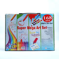 168pcs Multi-functional Professional Kids Art Set Drawing Cutting Scissor Stationery Set Crayon for Kids School Supplies