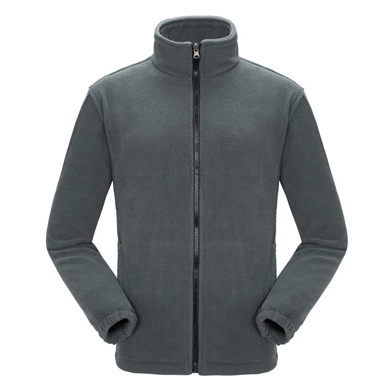 Men's Full-Zip Fleece Coats Eco-Friendly Winter Professional Outdoor Hiking Fall Adventures Work Jacket