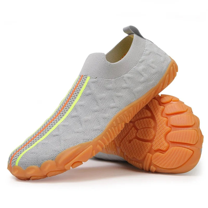 Summer Breathable Unisex Five-finger Hiking Shoes Wide Toe Box Non slip Walking Barefoot Footwear