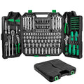 Hilda 213 Sets Household Hand Tools Including Screwdriver Bit Home Appliance Repair OEM Customizable Tool Box Set Bag Packaging