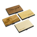 Newest Wood Crafts Custom Card Holder  Card Wallet with Money Clip Holds 15 Cards