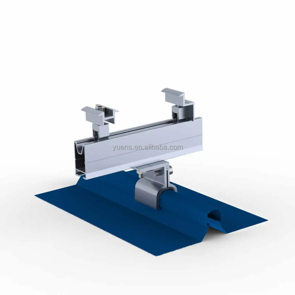 Yuens Oem Aluminium  Roof Profile  Solar Mounting Mini Rail  Kit