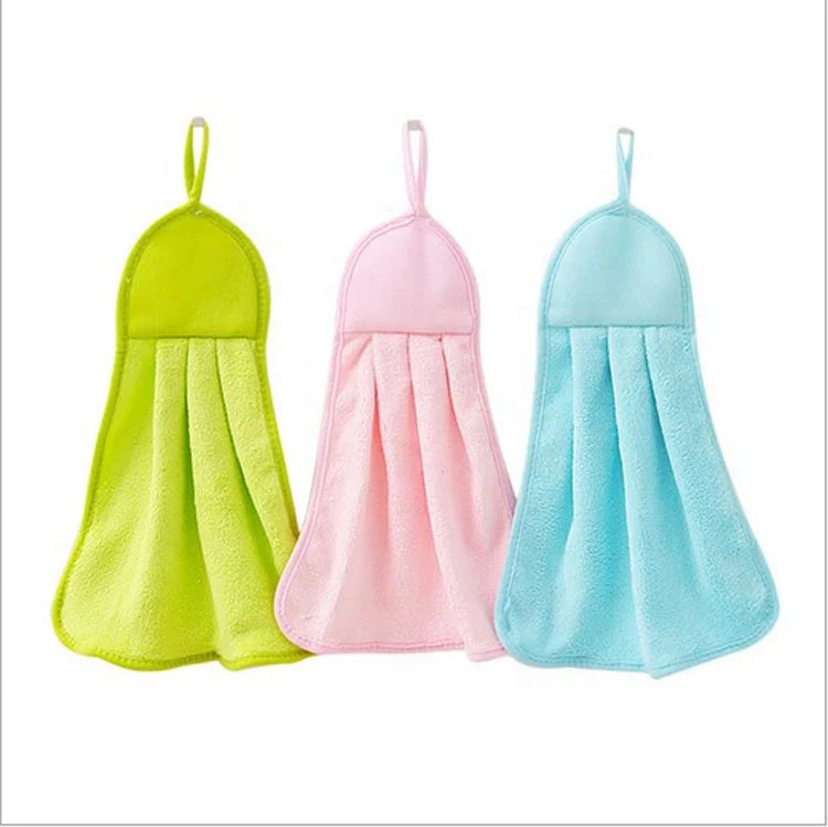 Quick Drying Kitchen Dish Cloth Towel Microfiber Car Wash Towel / Super Absorbent / Clean Towel Hanging Hand Towel