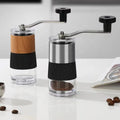 Handheld Coffee Mill Custom Stainless Steel Portable Small Coffee Grinder Manual Externally Adjustable Grind Setting Ceramic