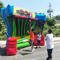 Hot Selling Funny Sports Rental Inflatable Basketball Connect 4 Shooting Court Game for Adult