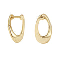 Nagosa New Arrival 925 Silver Jewelry Wholesale 18kt Gold Vermeil Irregular Geometry Women Hoop Earrings