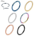 316L Stainless Steel Segment Labret Lip Nose Rings Cartilage Earrings Piercing Body Jewelry PVD Universal 16G 14G Grade