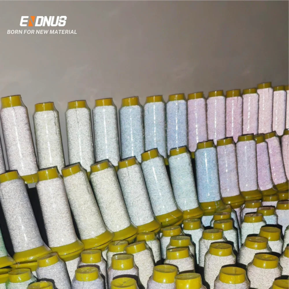 Excellent Strength Durability Polyester Reflective Filament Sewing Thread Silver 1000m