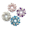 Wholesale Popular Flower Shape Silver Plated Crystal Rhinestone Buckle for Bow DecorationBuckles for ClothesMetal Buckles
