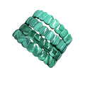 10x14mm Natural Green Malachite Stone 18cm Jewelry Man Bracelet