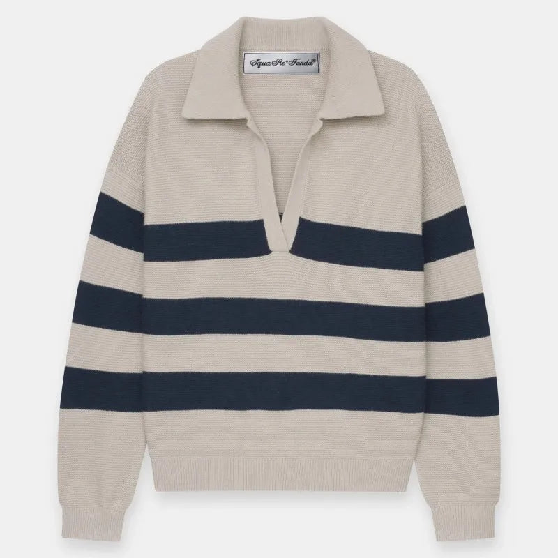 Fashion Patchwork Women Sweater Lady High Neck Pullover for Fall Winter