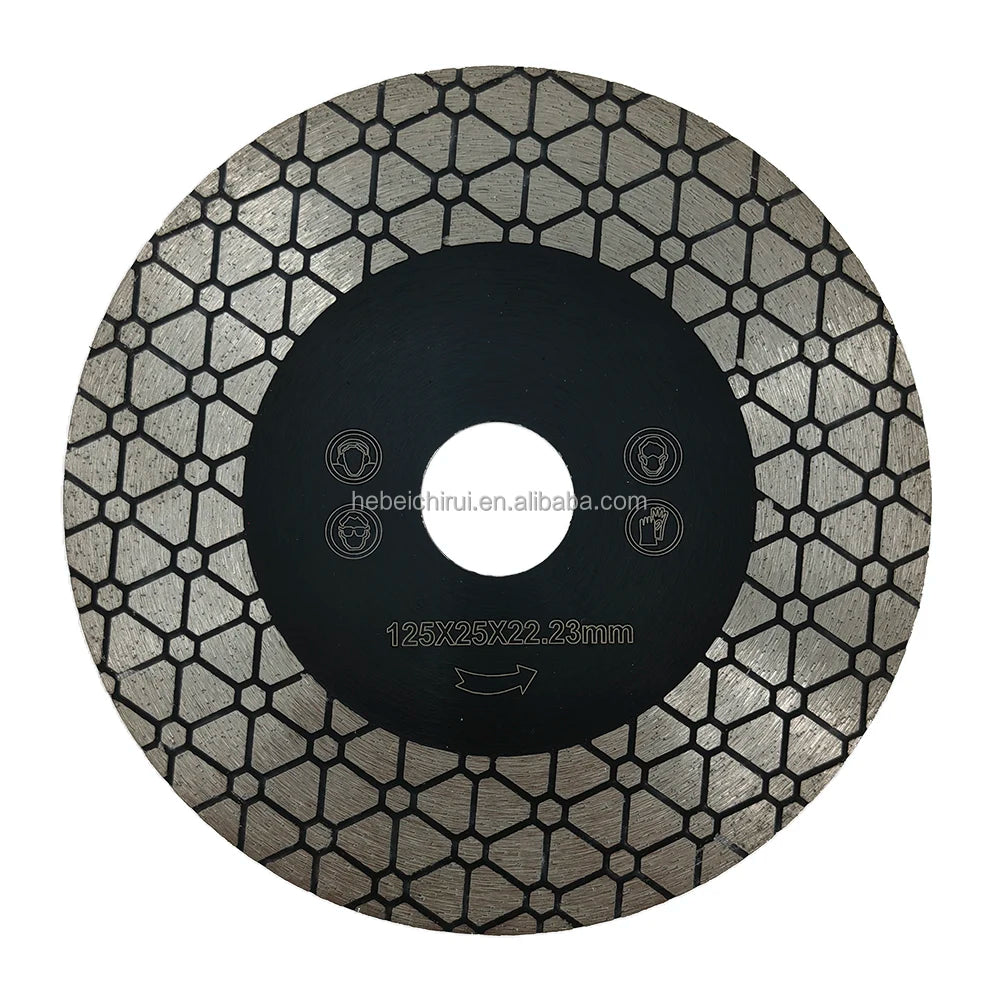 Europe Quality Porcelain Tile Blade Ceramic Marble 45 Degree Dry Cutting Grinding Disc 125mm 5" Diamond Saw Blade for Stone