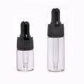 5ml 10ml Clear/amber Small Glass Dropper Bottle With Black White Dropper  Small Sample Bottle