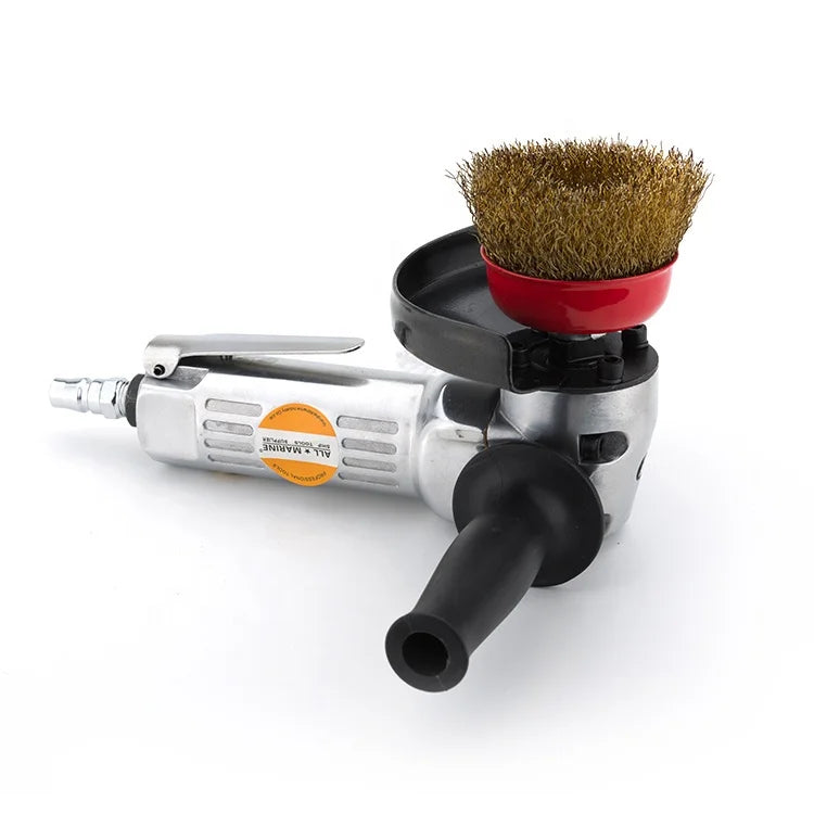 M14X2 Chuck Pneumatic Derusting Brush DB-9000 Rotary Vane Motor 10000 RPM Orbital Diameter 100mm Air Pressure Pneumatic Sanders