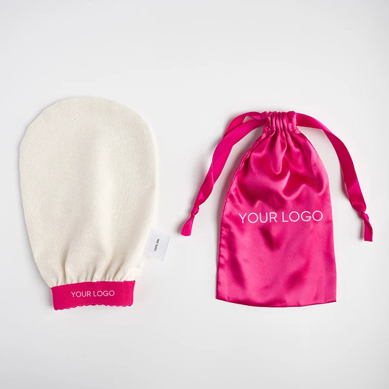 100% Pure Organic Bath Cocoon Body Scrub Mitt Exfoliate Dead Skin Turkish 100%  Mulberry Silk Exfoliating Glove with Packaging