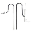 Mirror Surface 304 Stainless Steel Oil Film Skimmer Inflow Outflow Lily Pipe Aquarium Filter Fish Tanks Brush ADA Style