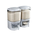 Plastic Storage Bucket Dry Food Containers Organization Large Kitchen Rice Dispenser
