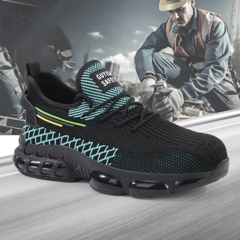GUYISA OEM/ODM  Safety Shoes Rubber Outsole Mesh Breathable Safety Shoes