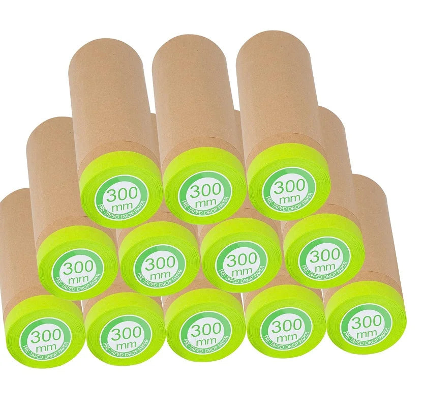 Automotive Kraft Pre Taped Masking Paper Film Covering Car Protection Cover Painting Paint Spraying Kraft Protective Film
