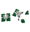 4 Way Mist Spray Nozzle Atomization Cross Micro Sprinkler for Greenhouse Cooling Garden Irrigation Fogger Sprinkler
