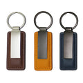 Design Custom Car Brand Metal Key Chain for Engraving Blank Luxury Genuine Pu Keyring Faux Real Leather Keychain